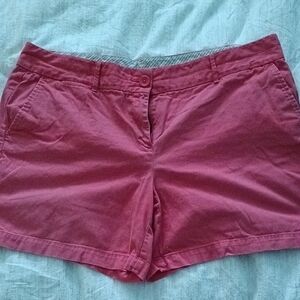 LOFT Pink Bermuda Shorts Cotton Blend Summer Essential